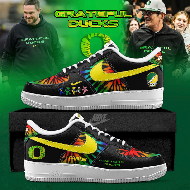 ..Oregon Ducks x Grateful Dead Special Edition AF1 Sneakers